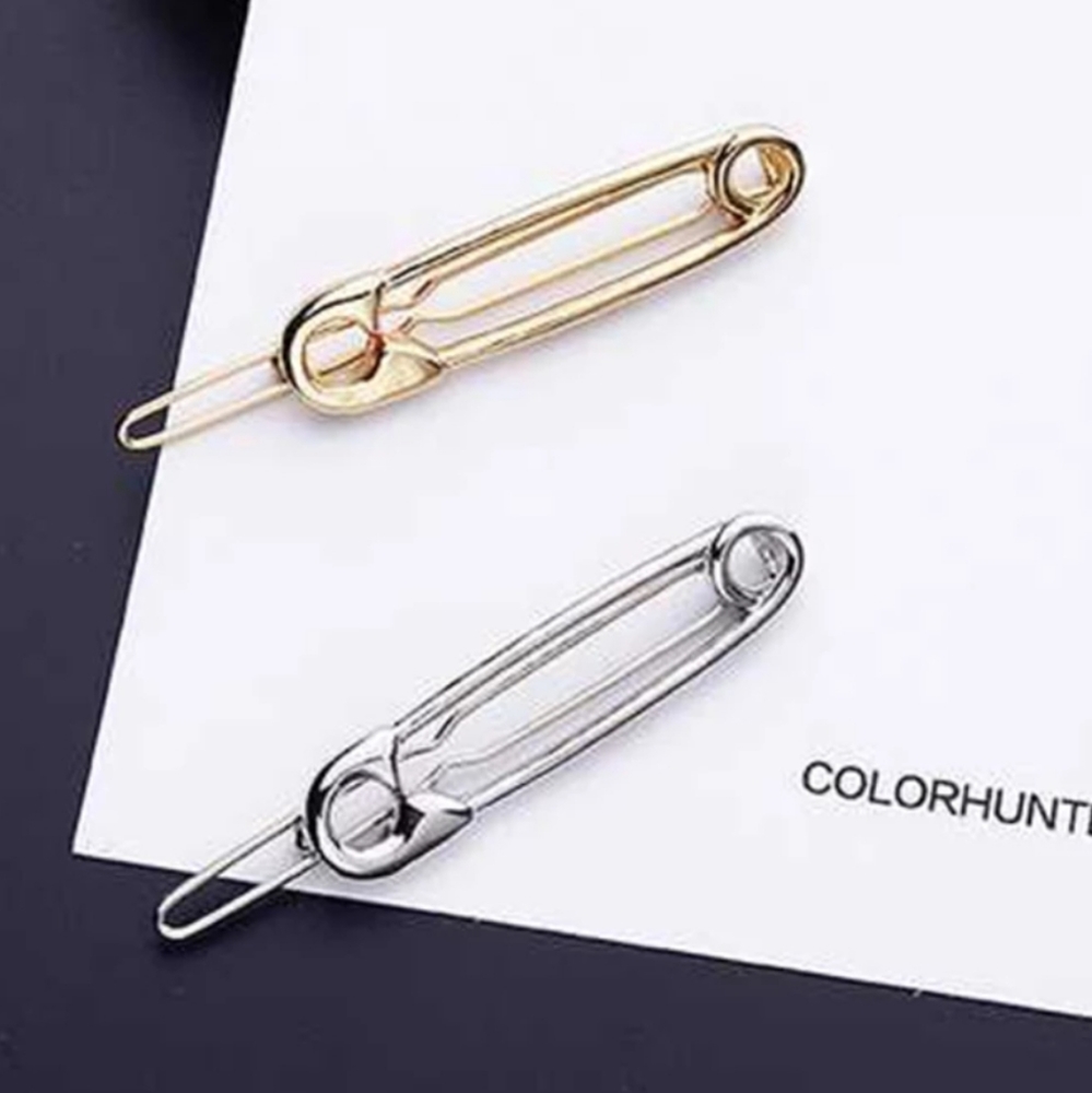 *Mika* Safety Pin hair Clips - Picture 2 of 2